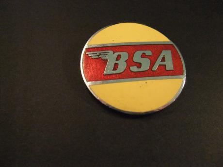BSA motorcycles logo geel-rood